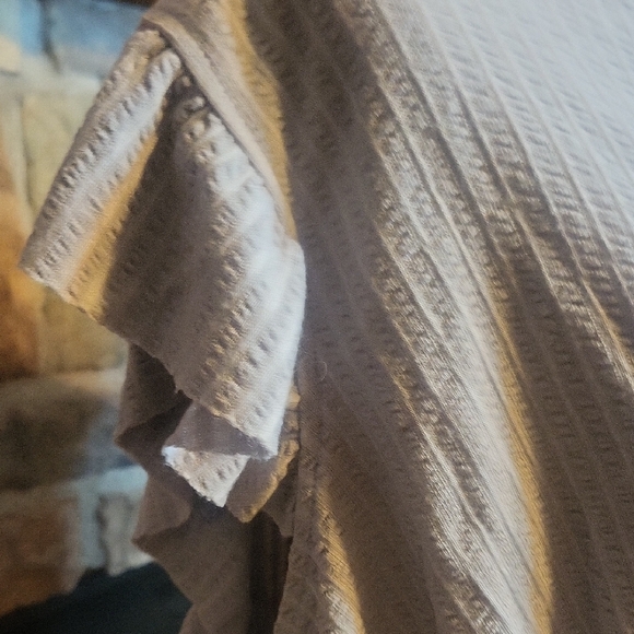 Maurices Heather Gray Flutter Sleeve Blouse - Picture 5 of 8